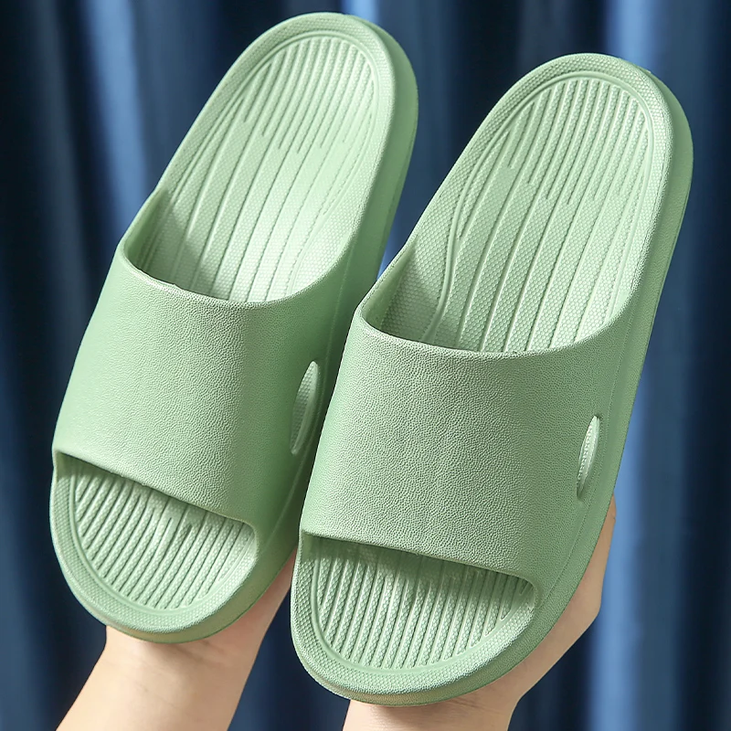 

Bathroom slippers female summer home bath indoor skid deodorant four seasons soft soled slippers couple home a male summer