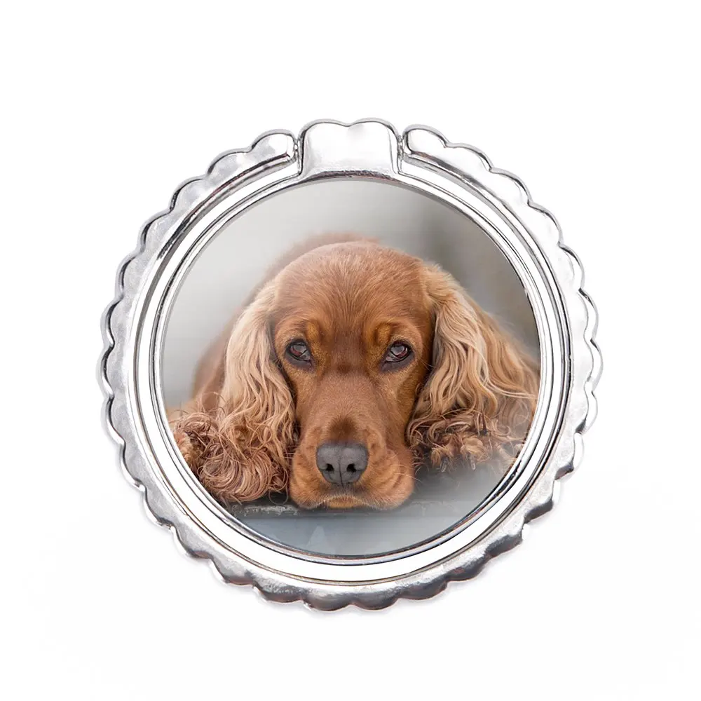 Металлическая подставка для телефона с изображением собаки Харпера коккера