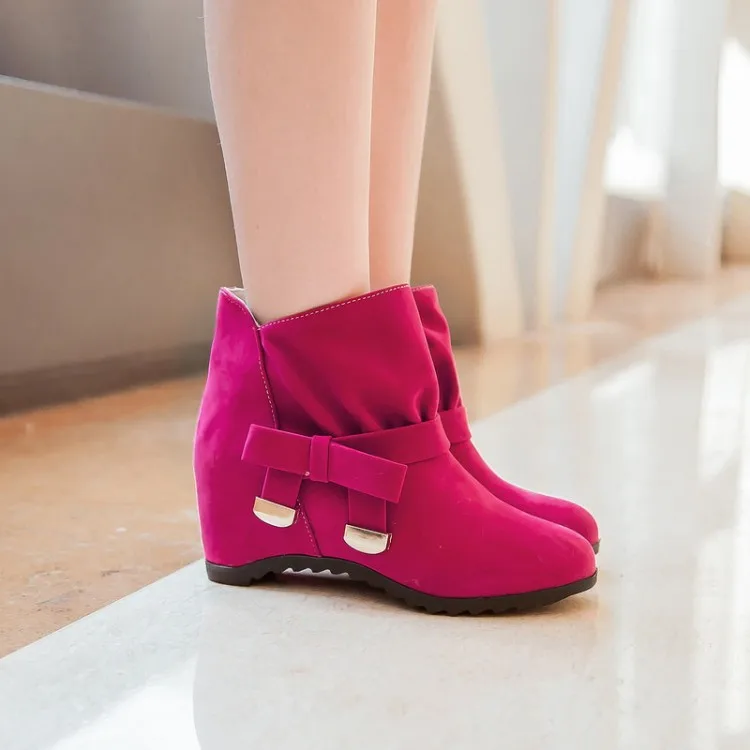 Женские осенние ботильоны женская обувь увеличивающая рост повседневная с