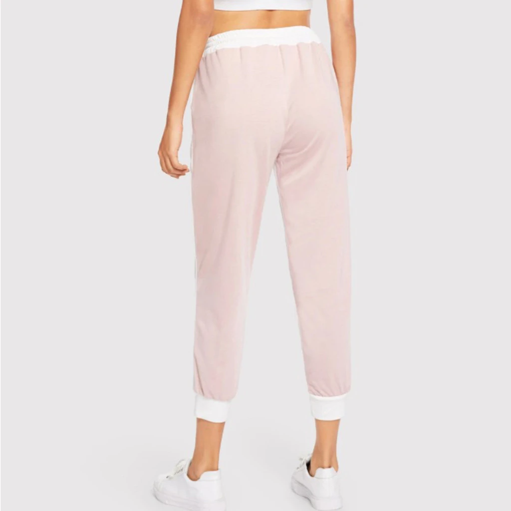 Женские осенние модные штаны с буквенным принтом спортивные Леггинсы для