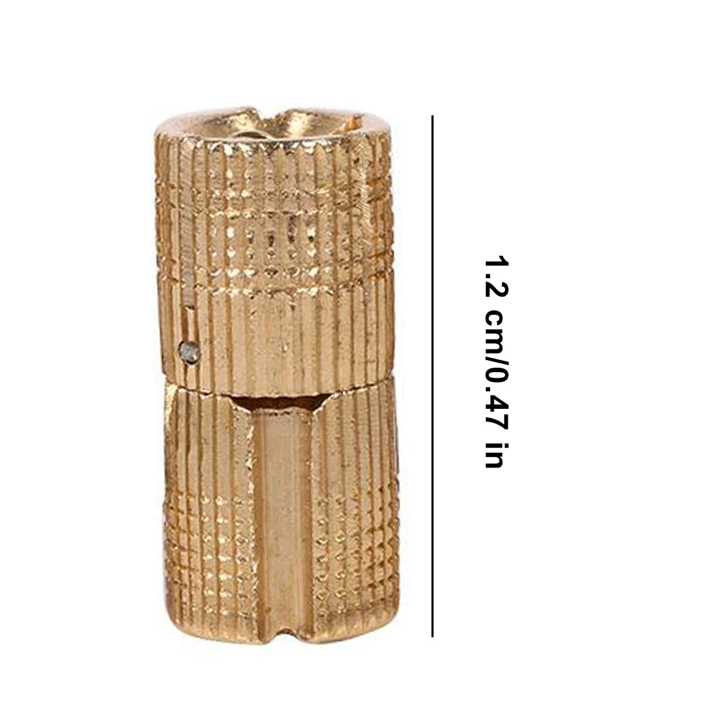 

4PCS Barrel Hinges Brass Concealed 12mm Heavy Duty Furniture Craft Cylindrical Hardware Miniature Barrel Hinges Invisible Hinges