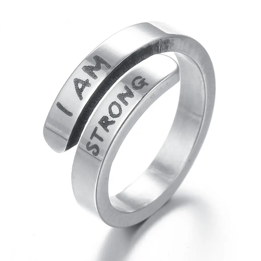 Наслаждайтесь путешествием кольцо Нержавеющая сталь с гравировкой Для женщин