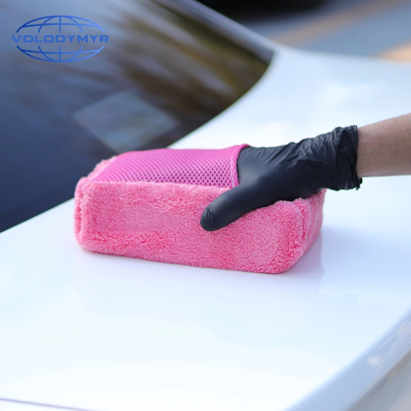 

Coral Car Sponge Block Gloves Microfiber Brushes for Auto Washing Cleaning Wash Detailing Detail Clean Multifunction Thick