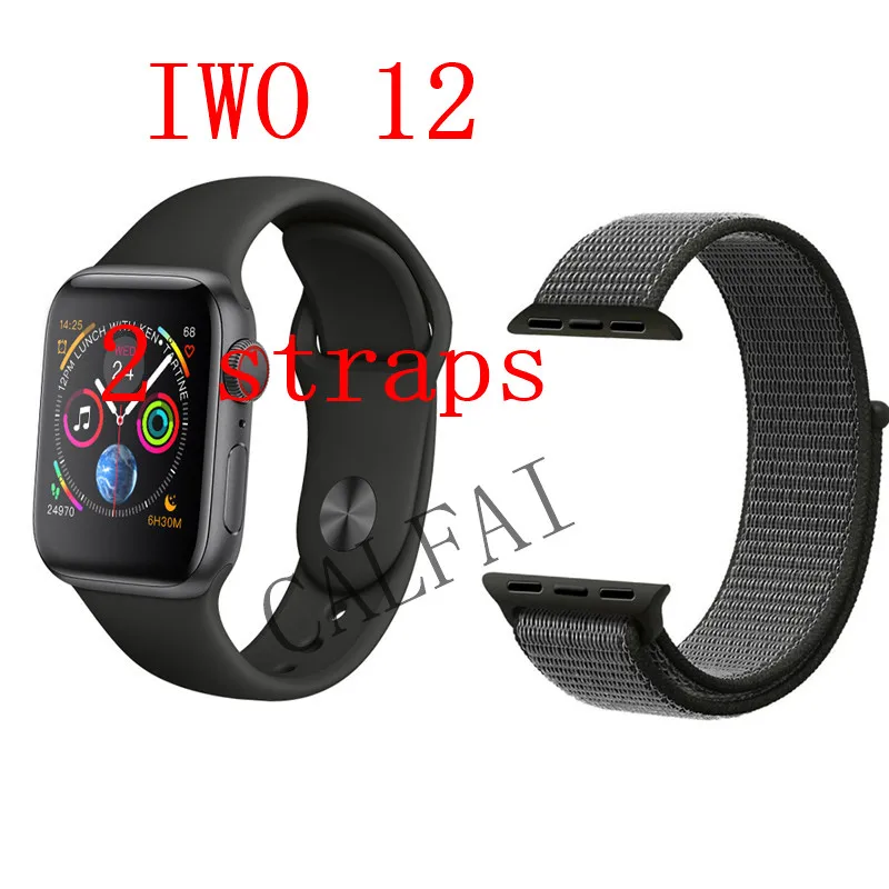 Часы 5 IWO 12 Bluetooth умные часы 1:1 умные часы 40 мм 44 мм чехол для Apple iOS Android телефон сердечного ритма PK IWO 11 - Цвет: Белый