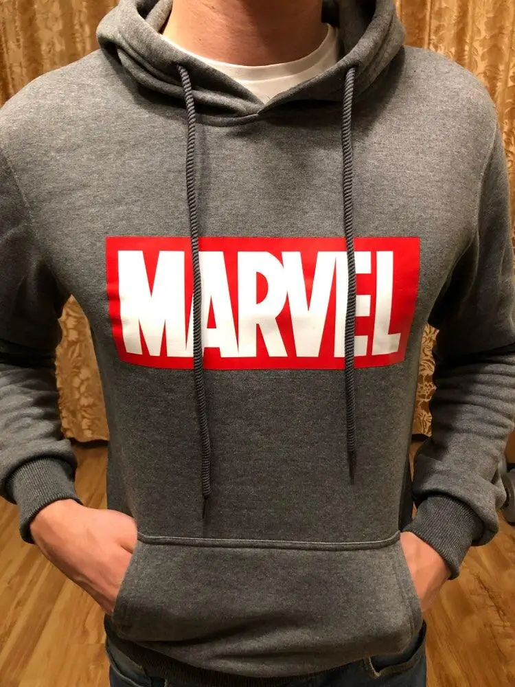 Зимние мужские толстовки Marvel Comics худи Человек-паук женские осенние с забавным