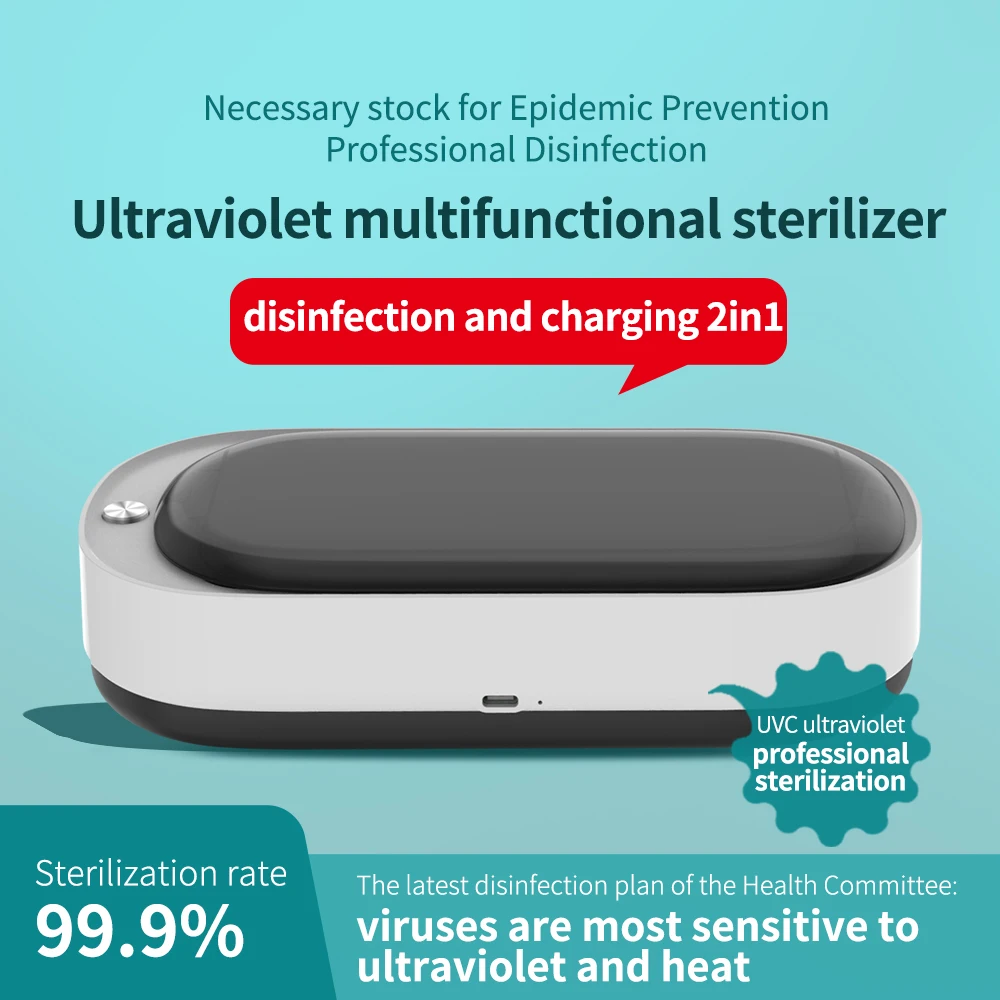 UV Sterilizer Box Disinfection Cabinet Dryer Machine for Mobile Phone Cleaning Ultraviolet LED Disinfector Dropshipping | Красота и