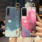 Держатель для телефона SoCouple для Huawei P30 Lite P40 P20 Pro Nova 5t 9 Honor 10i 20 50 Mate 20 Pro 30, чехол с акварельным ремешком на запястье