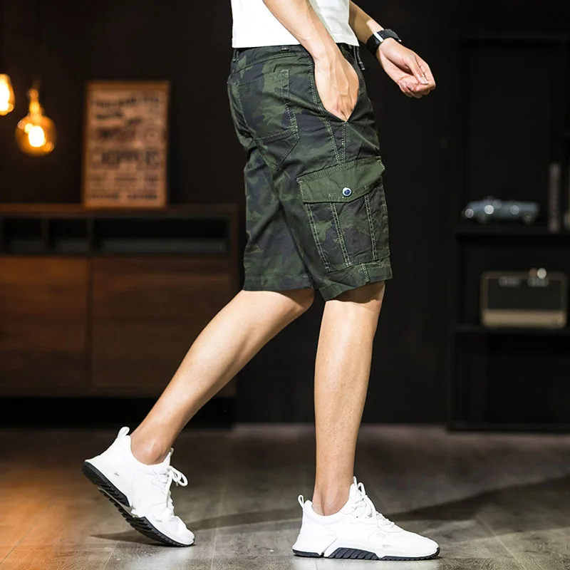 

Camouflage Camo Cargo Pants Men Casual Cotton Multi Pocket Short Trousers Hip Hop Joggers Urban Overalls Military Tactical Pants