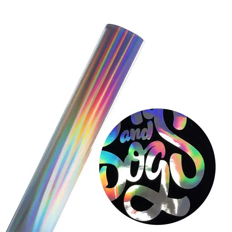 

Heat Transfer vinyl Iron On Transfer Hologram HTV Vinyl Roll For Clothes 50cm Width Heat Press Film Easy Cut And Weed Wholesale