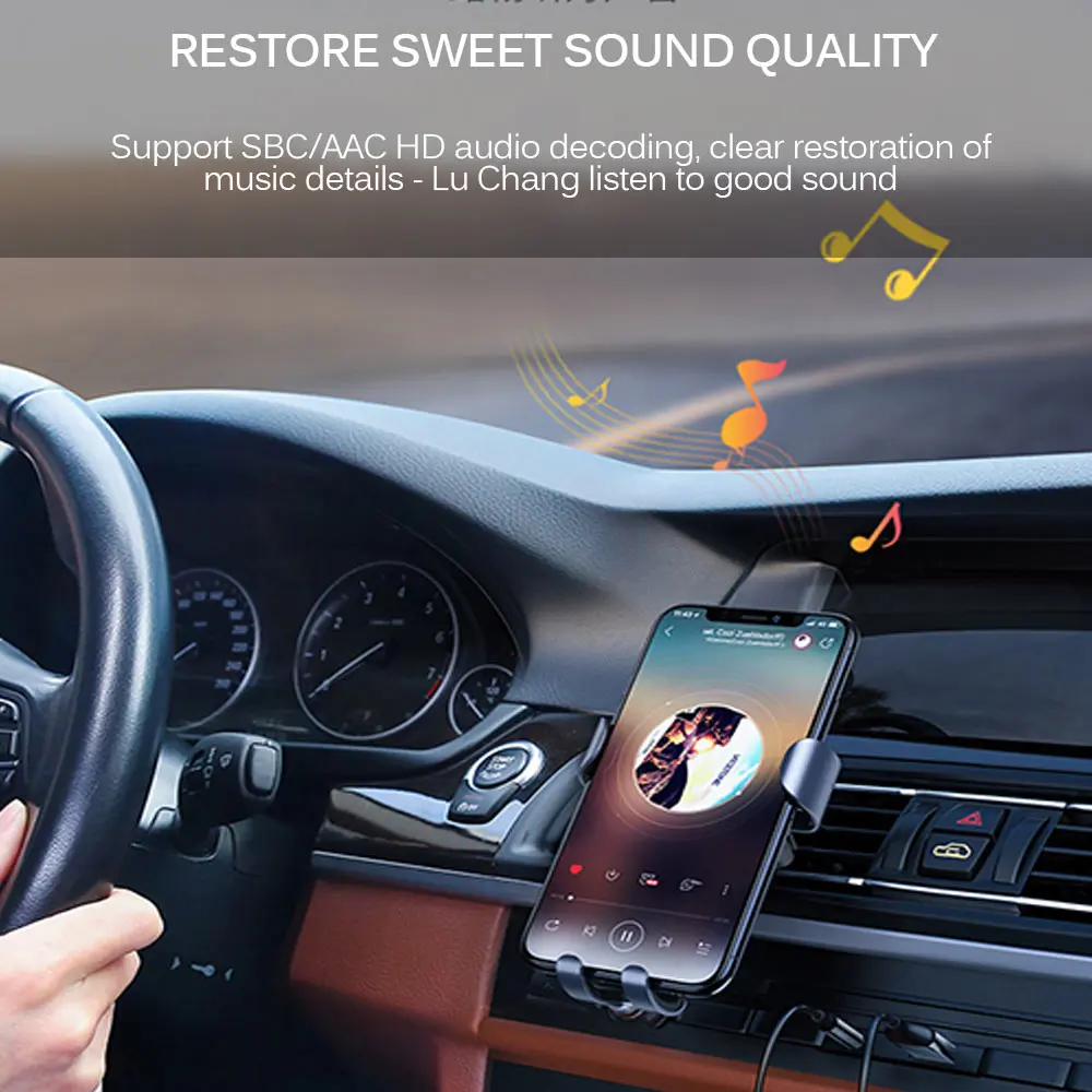 Автомобильный приемник Aux Bluetooth 5 0 для разъема 3 мм SBC/AAC колонок аудио музыкальный