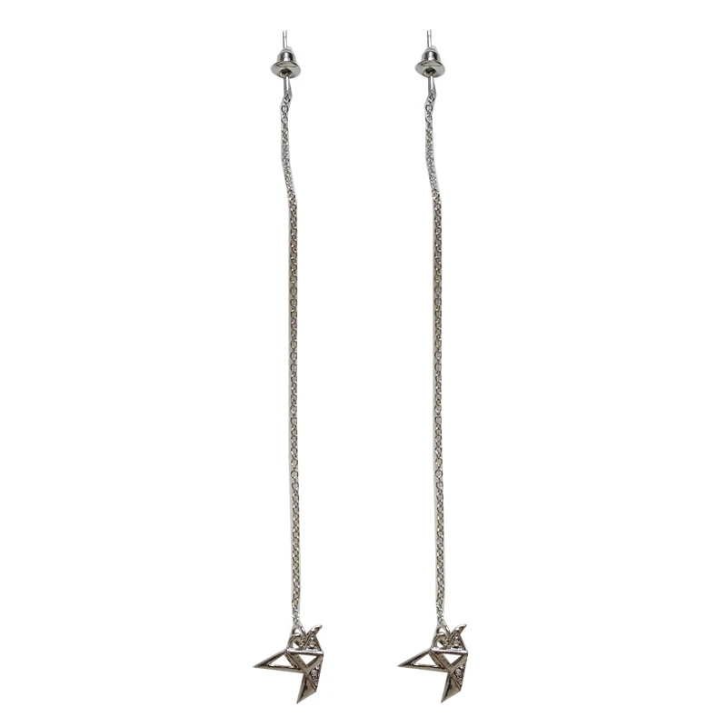 

Mihan S925 needle Bird Drop Earrings Popular Style Hot Selling Simply Single One Long Chain Dangle Earrings For Girl Jewelry