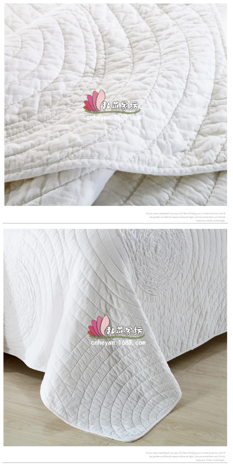 Хлопок материал 1* покрывало 2* наволочки простой стиль одеяло набор королева одеяло ed покрывала удобные роскошные одеяло