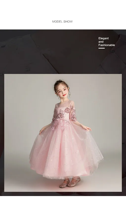 Свадебное платье для девочек; vestidos de noche; нарядные вечерние бальные платья принцессы; Одежда для девочек; Детский костюм для первого причастия; платье для девочек