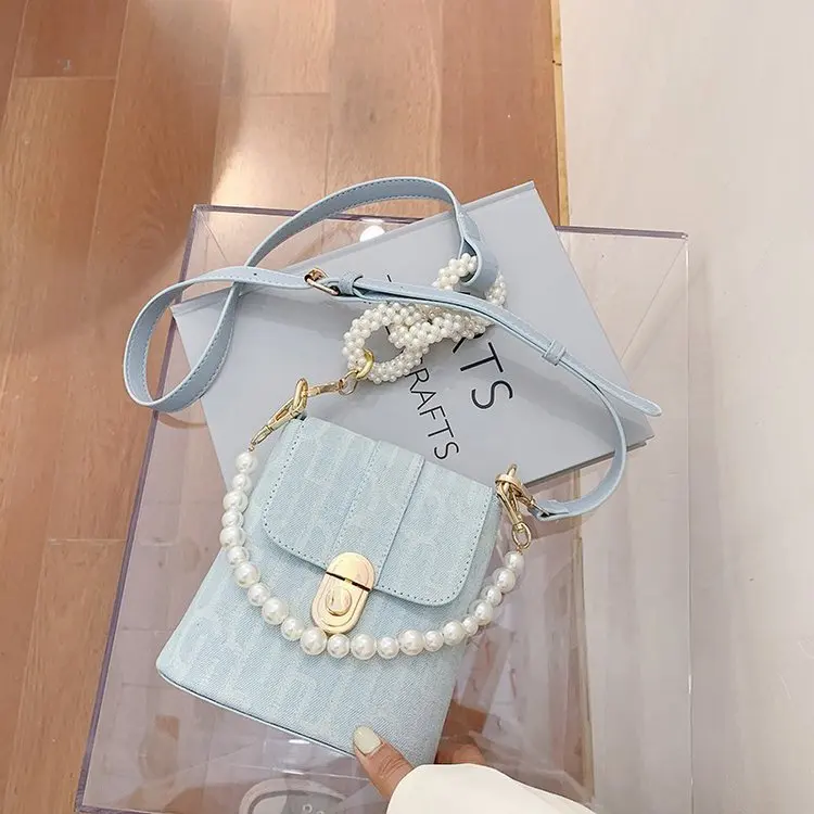 Новинка 2020 роскошная женская сумочка с жемчужной цепочкой дизайнерская