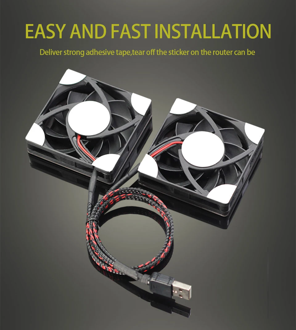 AC68U, AC86U, EX6200, Tenda AC15 AC1900P маршрутизатор, 7 см вентилятор тепловыделения, Пыленепроницаемая сетчатая крышка, регулятор скорости