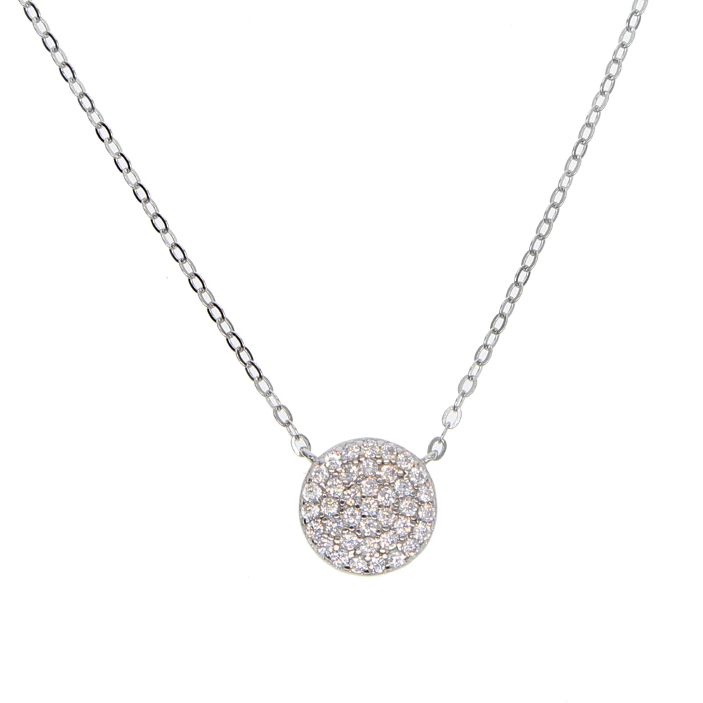 Женское ожерелье из серебра 925 пробы с фианитом | Украшения и аксессуары