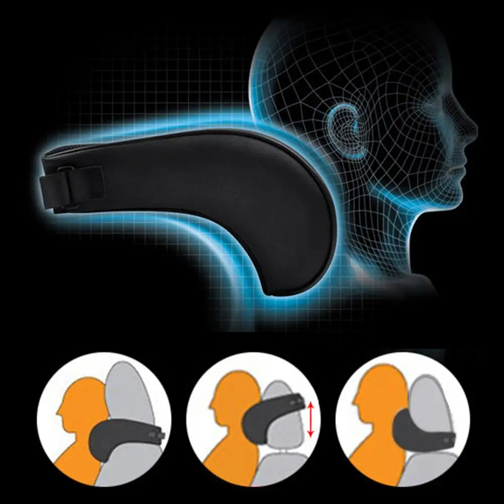 Регулируемая подушка из хлопка с эффектом памяти для автомобиля подголовника