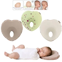 newborn infant anti roll pillow flat head neck prevent infant support baby crib flat head pillow for newborn