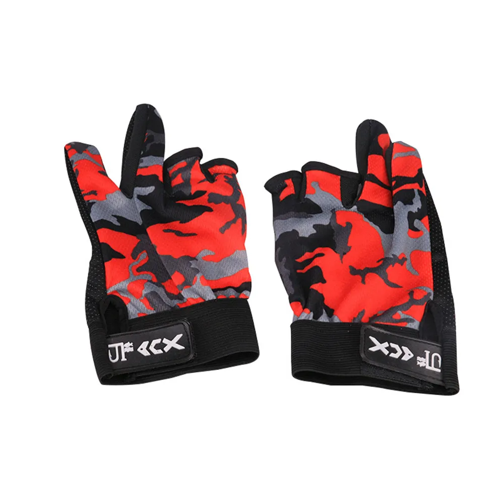 Мужские рыболовные перчатки дышащие с 3 пальцами противоскользящие для морской