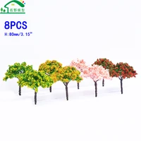 8pcslot 80mm3 15inch miniature iron wire ho scale model trees architectural train railway landscape scensry layouts materials