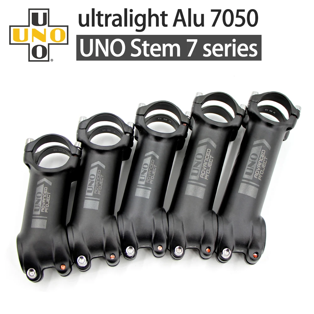 

UNO Bike Stem 17 Degree Ultralight Alu 7050 MTB Road Bicycle Stem 31.8mm 80/90/100/110/120mm Kalloy MTB Stem Bicycle Power Parts