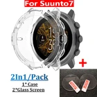 Защитный чехол для смарт-часов Suunto7, чехол из ТПУ с рамкой для SUUNTO 7 + Защитная пленка для экрана из закаленного стекла