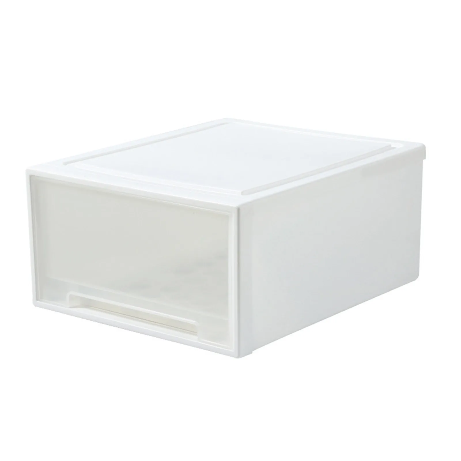 

1pc Drawer Type Underwear Storage Box Household Stackable Desktop Storage Box Drawer Stop Designed 36x26x14cm