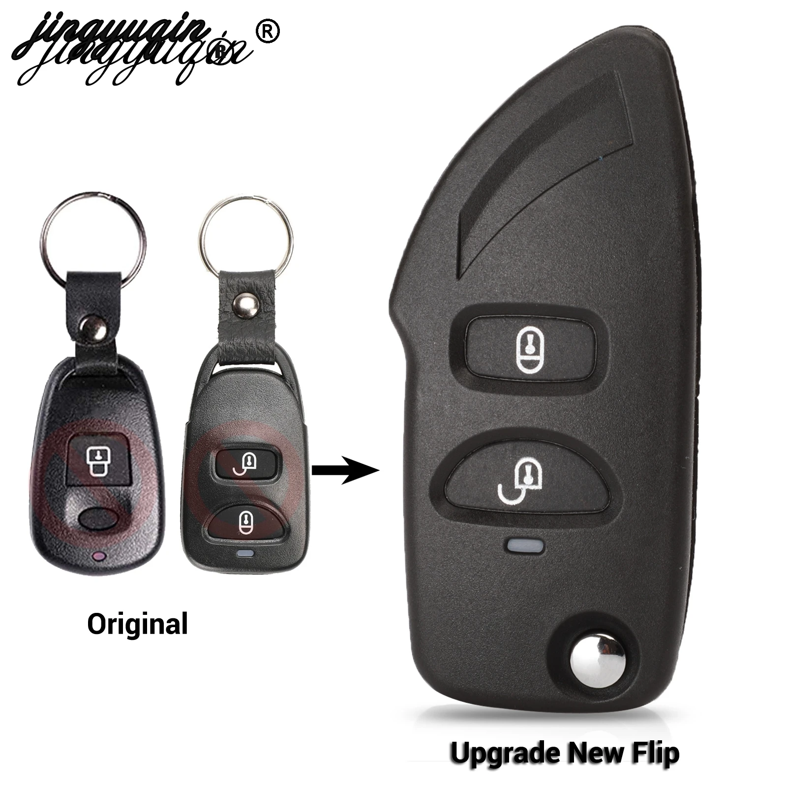 Чехол для ключа jingyuqin HYUNDAI Elantra Santa Fe Eagle townan поездки подходит Kia Carens