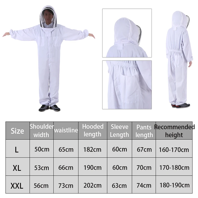 

1 Set Protective Beekeeping Gloves Safe Beekeeping Suit Bite Protection Unisex Defend Bee Keeping Gloves Safety Clothing