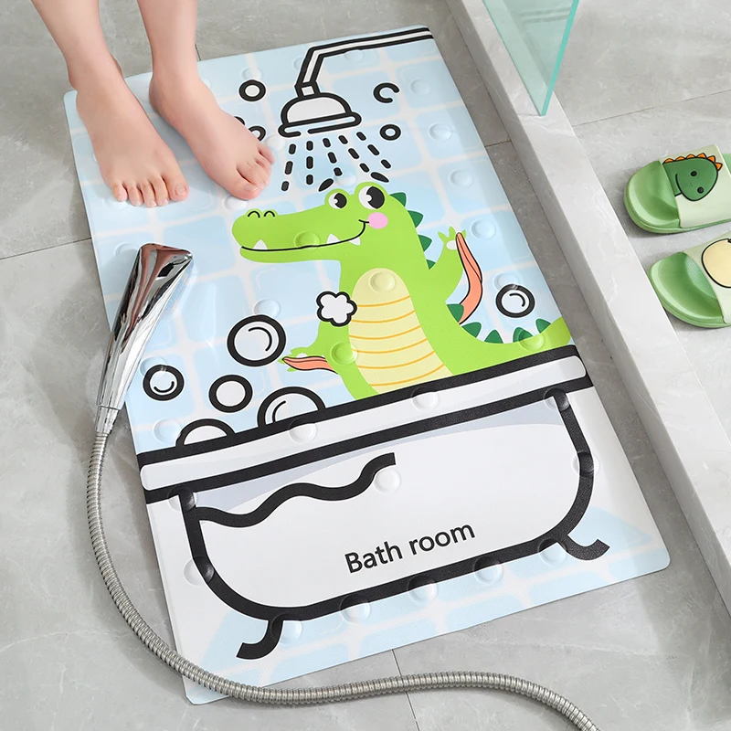 non slip pvc bathroom mat patterned rubber anti floor waterproof carpet cartoon bathtub shower toilet rug for baby kids elderly free global shipping