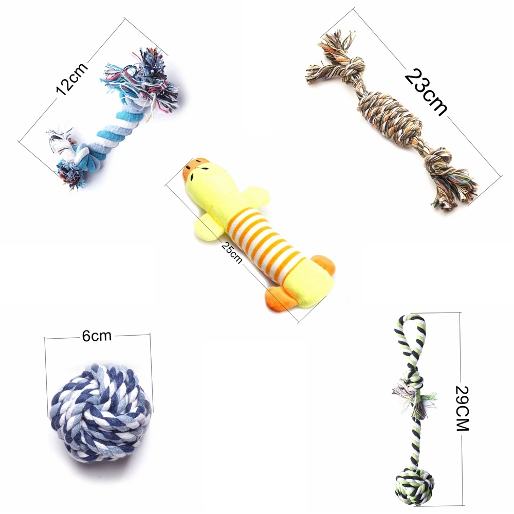

1PC Bite Resistant Pet Chew Toys for Small Dogs Rope Knot Ball Toy Dog Accessories Cleaning Teeth Puppy Dog Toys Pets