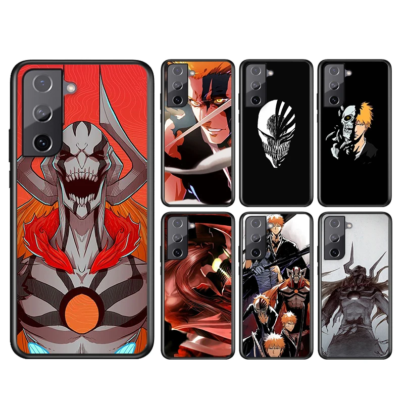 

Anime BLEACHS For Samsung Galaxy S21 S20FE S10 S10e S9 S8 S7 S6 Ultra Plus Lite Edge 5G Black Soft Phone Case