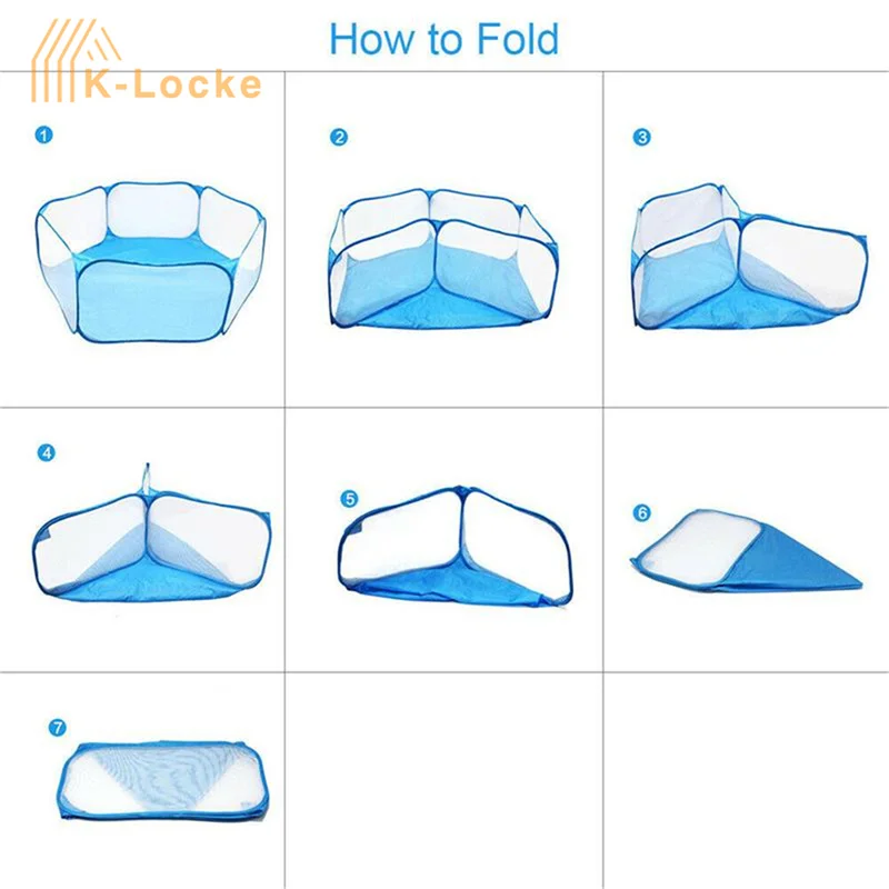 Портативный манеж для домашних животных складная сетчатая клетка дышащая