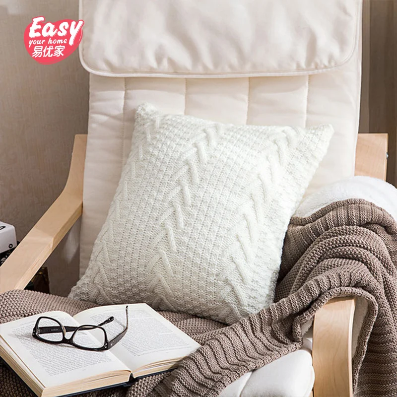 Домашний диван современный Декор Подушка Чехол ручной работы вязаные Чехлы для
