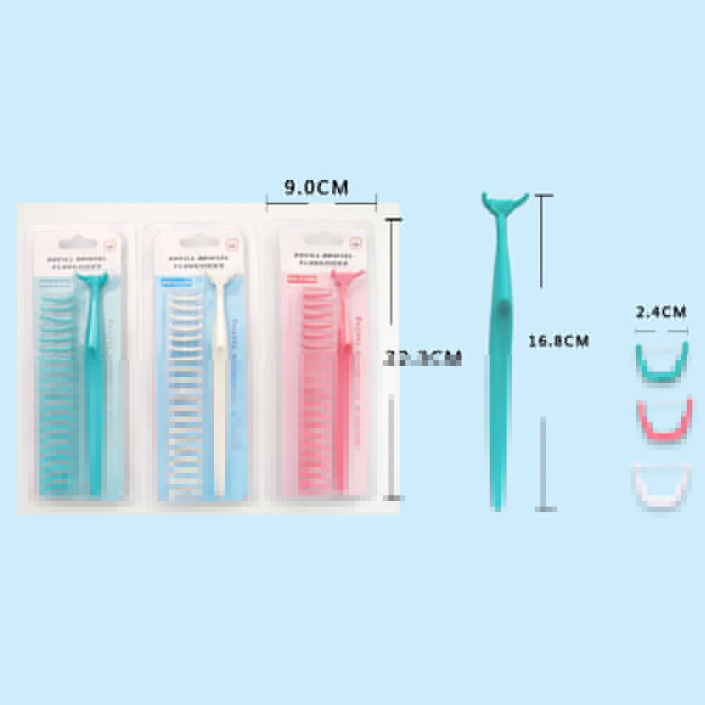 

HOT 1pc Teeth Stick+20pcs Replacement Dental Floss Head Clean Brush Toothpicks Interdental Dental Oral Care Tools