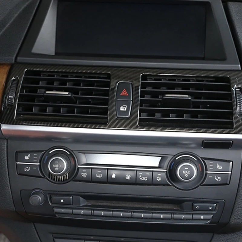 

Carbon Fiber Console GPS Navigation & Air Vent Frame Cover Trim for BMW-X5 E70 X6 E71