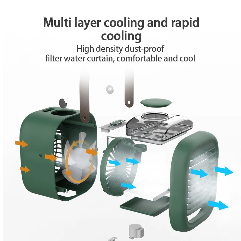 

USB Mini Lefeng Rotating Water Cooling Fan Desktop Humidification Cooling Fan Office Desk Portable Air Conditioning Fan