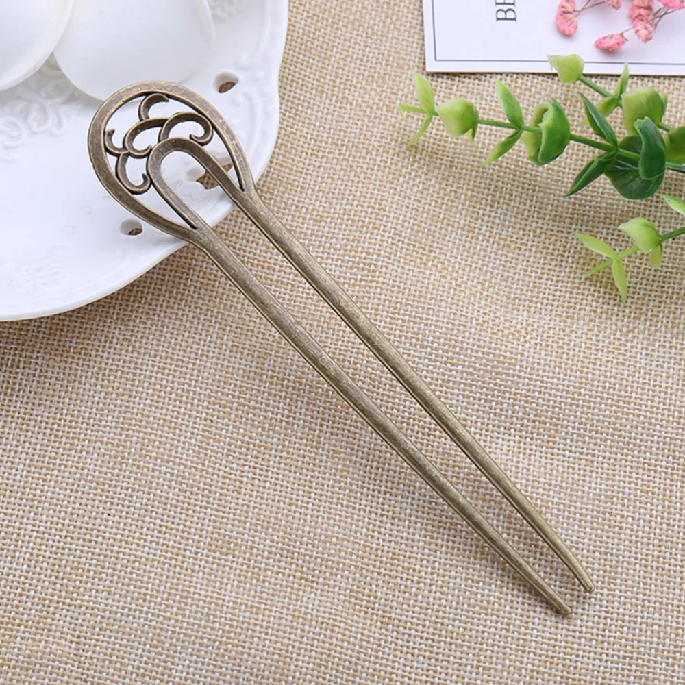 

4pcs Alloy Hair Fork Exquisite Retro Headdress Hair Stick Hair Accessory
