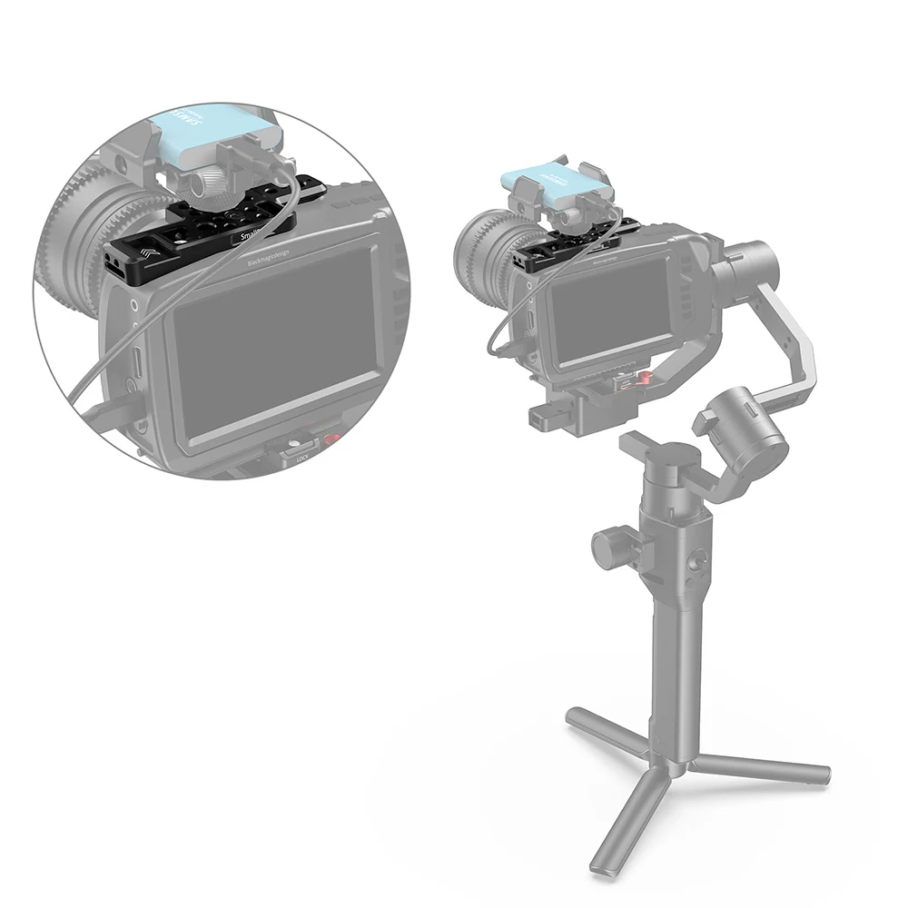SmallRig BMPCC 4K Camea Top Plate for & 6K w/ Cold Shoe Mount Nato Rail Flash Light Monitor DIY Options 2510 | Электроника