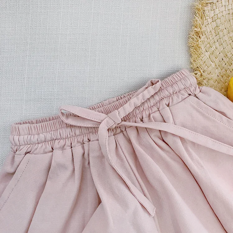 Летняя мода для девочек мягкая хлопковая юбка шорты штаны повседневные малышей