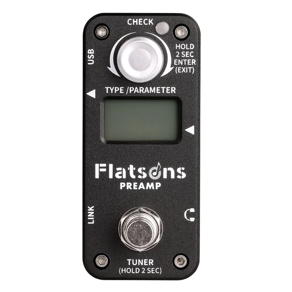 

Flatsons Preamp Effects for Guitar Pedal Built-in Clean Overdrive Distortion Heavy Metal Multi Effect Tuning Guitar Accessories