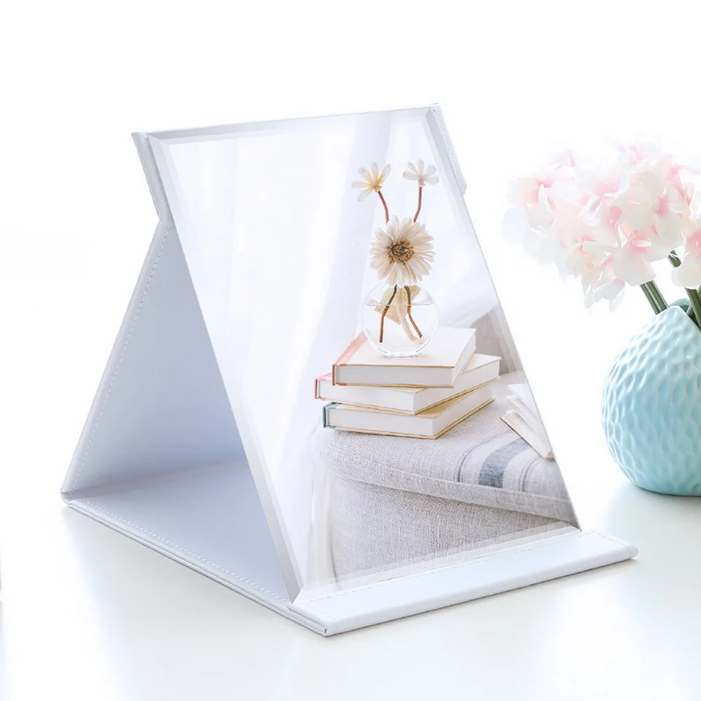 1 шт. складное ультратонкое косметическое зеркало прямоугольное для макияжа