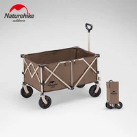 naturehike four way folding trolley 193l camping travel utility portable trolley cart for travel and shopping bearing 80kg