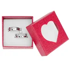 Классические парные кольца для мужчин и женщин, свадебные кольца для влюбленных с упаковочной коробкой, Романтичный подарок на день Святого Валентина, ювелирные изделия, аксессуары