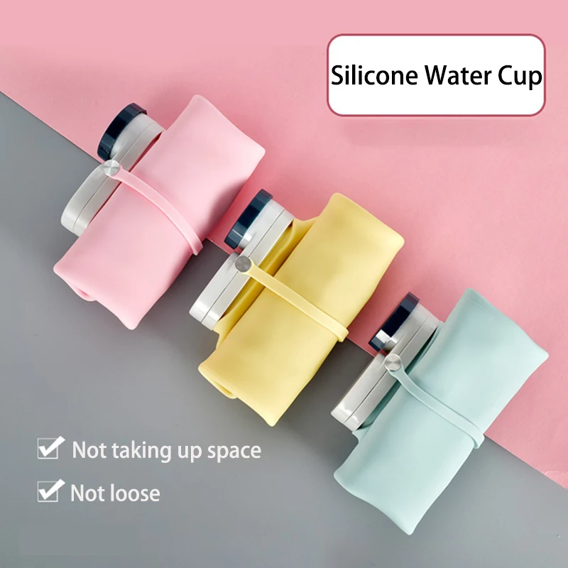 Складывающиеся стеклянные портативные бутылки для воды объемом 600 мл занятий