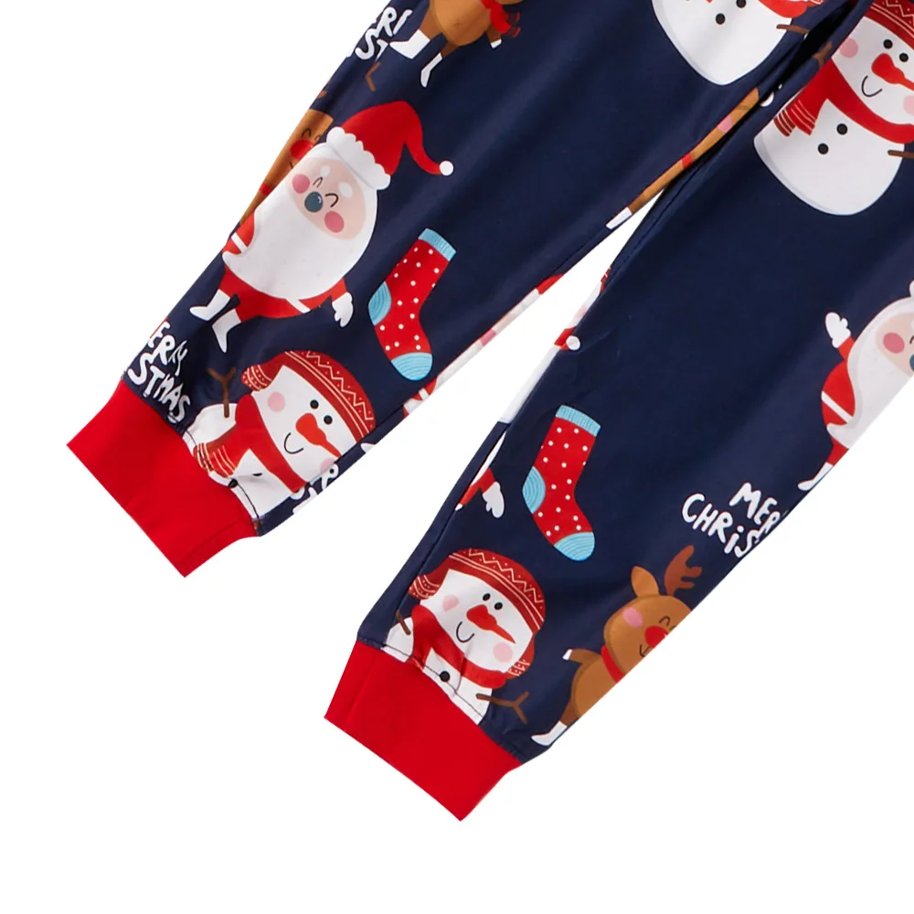 

New Xmas Christmas Family Matching Pajamas Set Adult Kids Sleepwear Nightwear Father Mother Daughter Reindeer Snowman Clothing