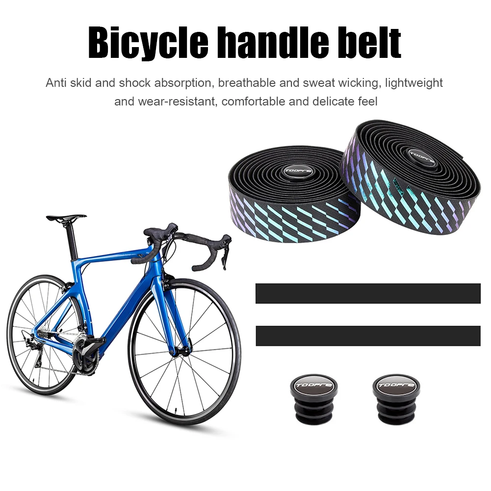 

Road Bike Handlebar Tape Bike Accessories 1 Pair Cycling Soft PU EVA Anti-Slip Bicycle Bar Tape Bycicle Accessories