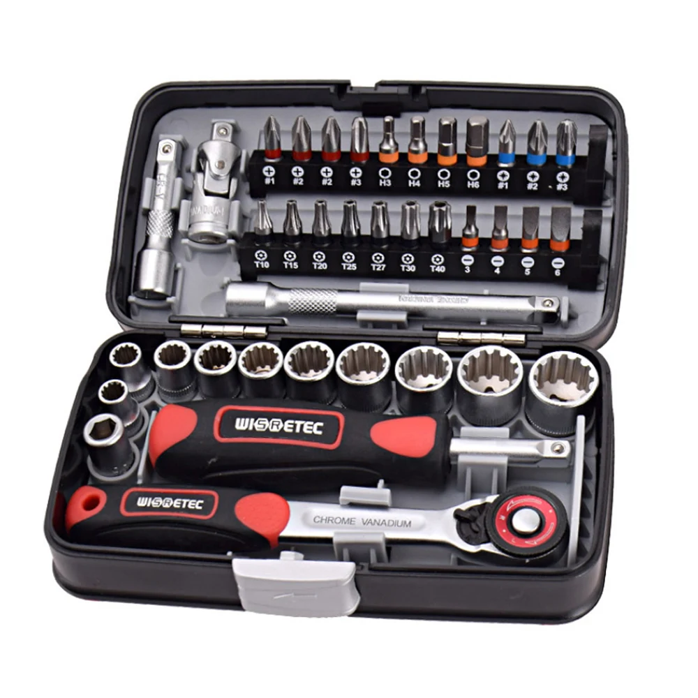 

38pcs Mini Wrench Set 1/4 Inch Socket Wrench Set Bits Tool Set Hand Tool Bicycle Repair and Maintenance Tool Kit