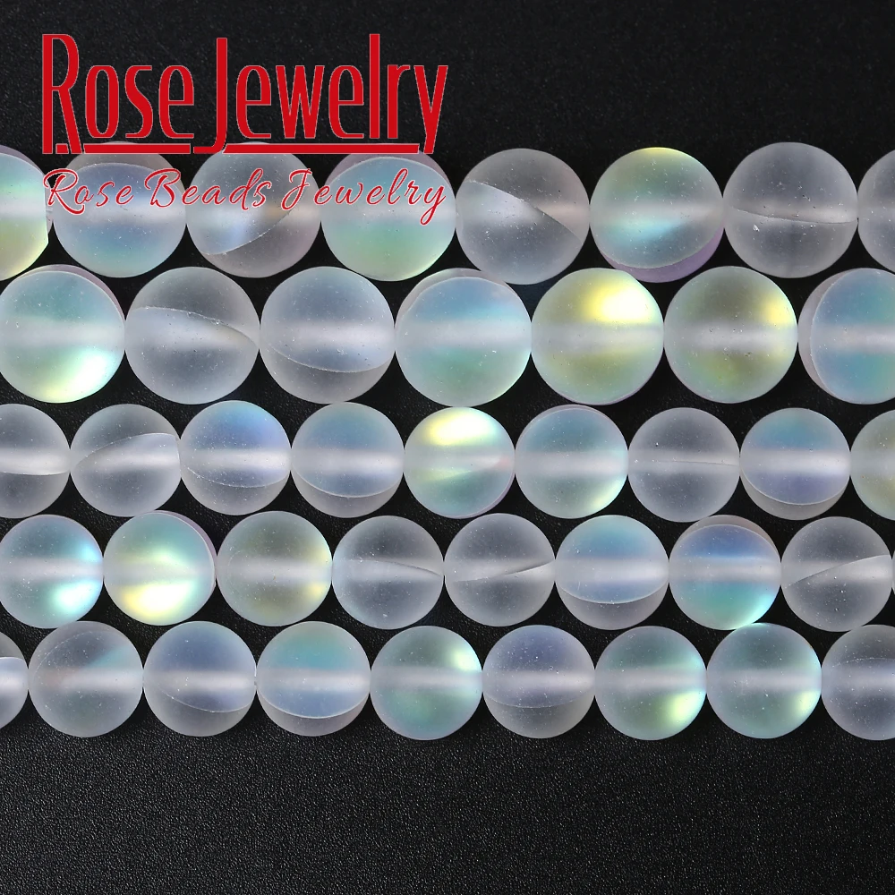 Матовые Белые Бусины A + из австрийского хрусталя круглые бусины с блестками и