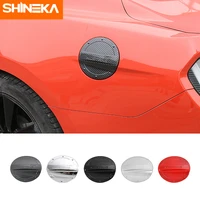 shineka abs car exterior fuel tank cap trim cover decoration stickers accessories for ford mustang 2015 car styling